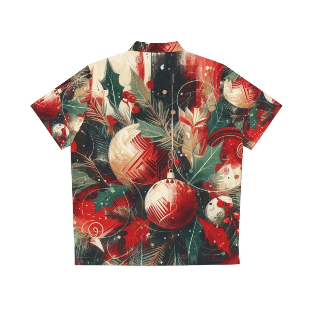 Festive Hawaiian Shirt with Christmas Decorations - Back