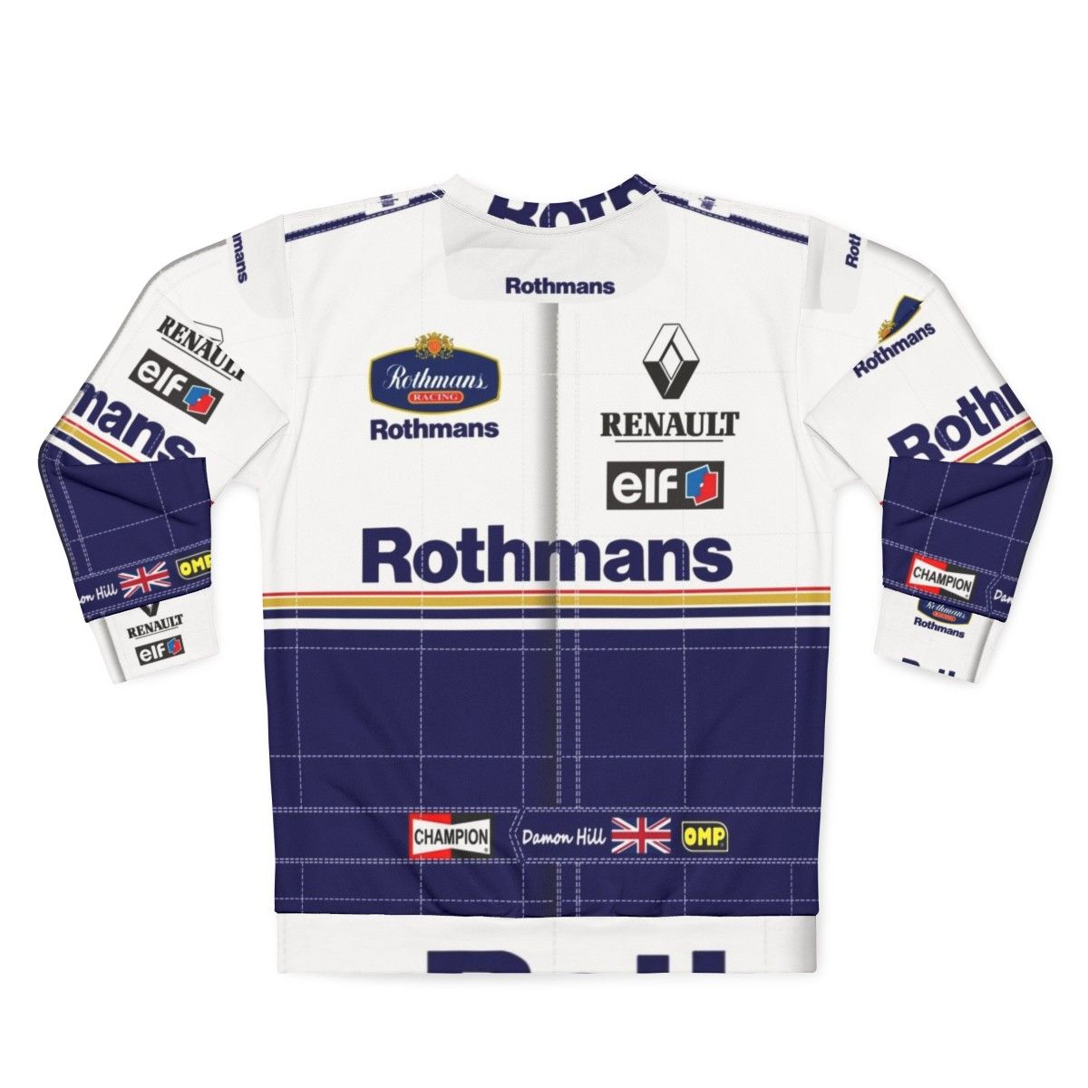 Damon Hill 1994 Williams FW16 Formula 1 Sweatshirt - Back