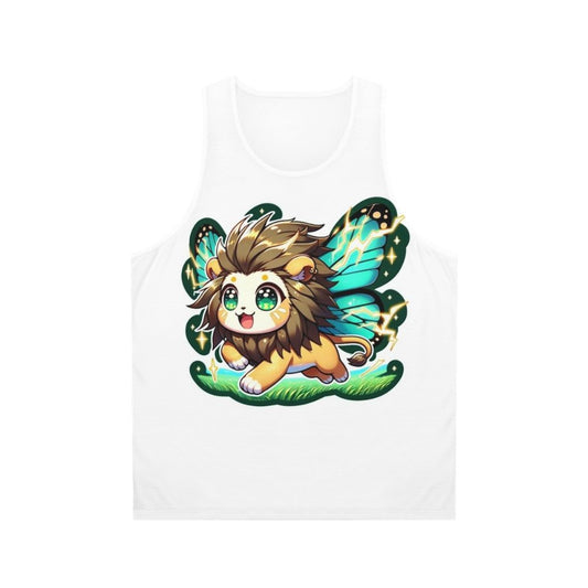 Legendary Electro Butterfly Lion Unisex Fantasy Tank Top