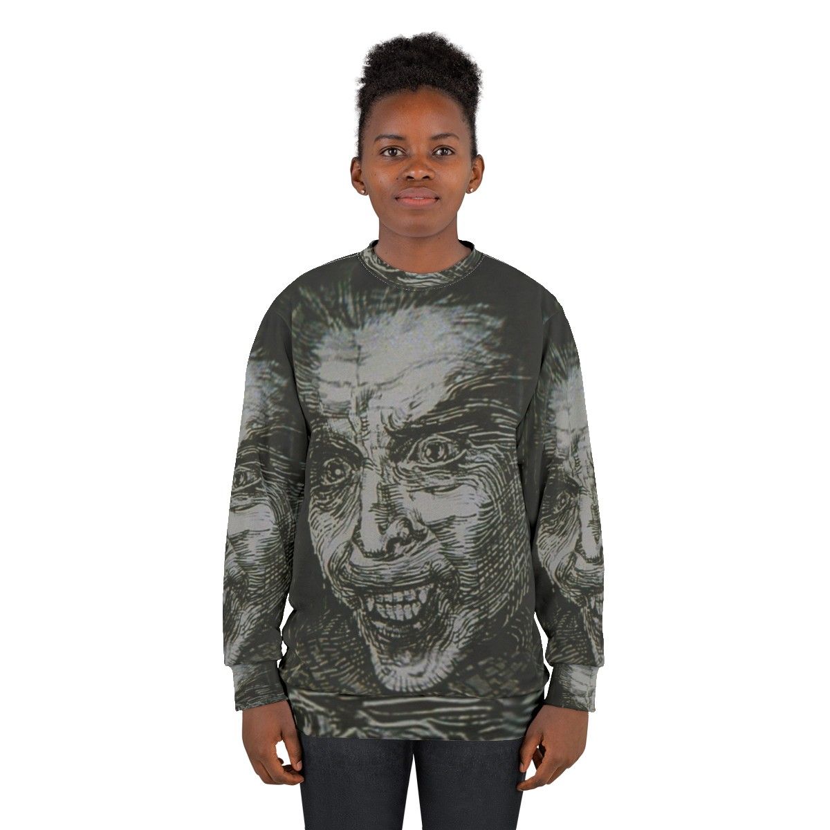 Vintage Dracula Artwork Sweatshirt - women