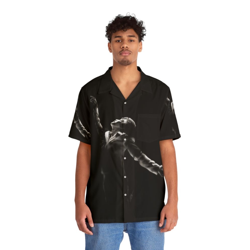 BTS Jimin Black Swan Hawaiian Shirt - People Front