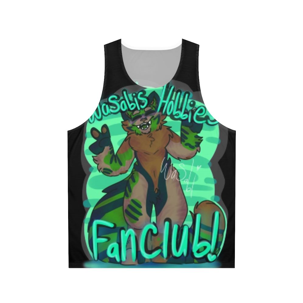 Unisex hobbies cartoon design tank top