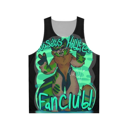 Unisex hobbies cartoon design tank top