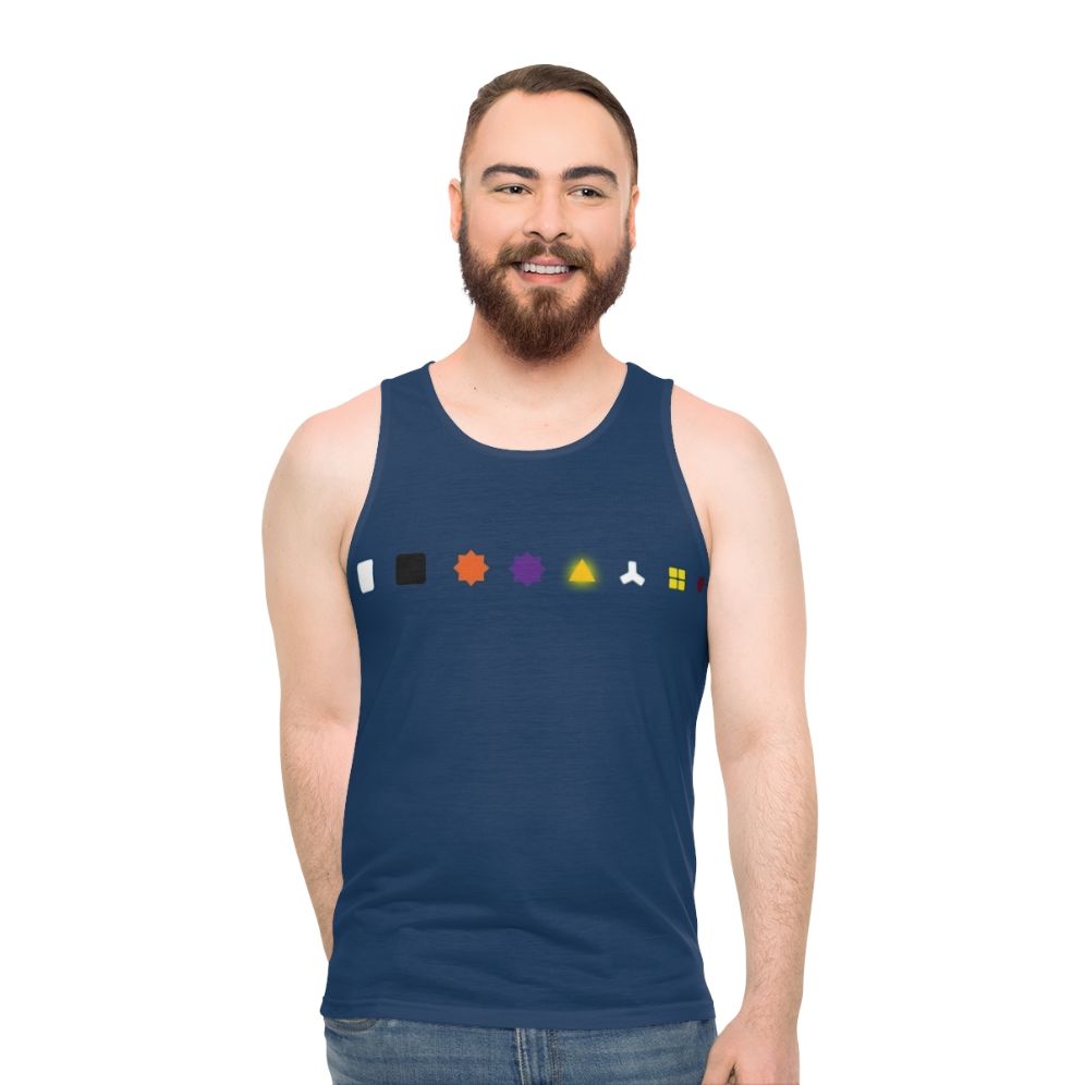 The Witness Puzzle Design Unisex Tank Top - men