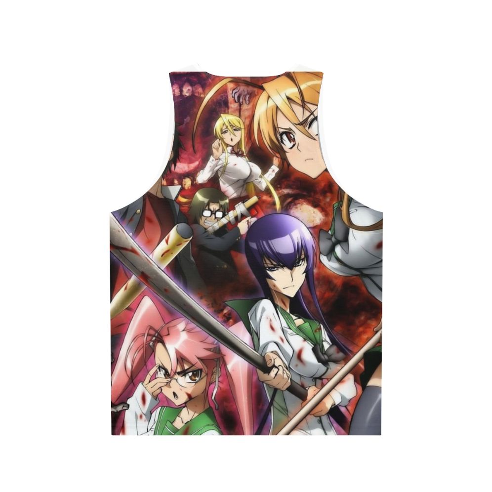 High School Of The Dead Unisex Tank Top - Back