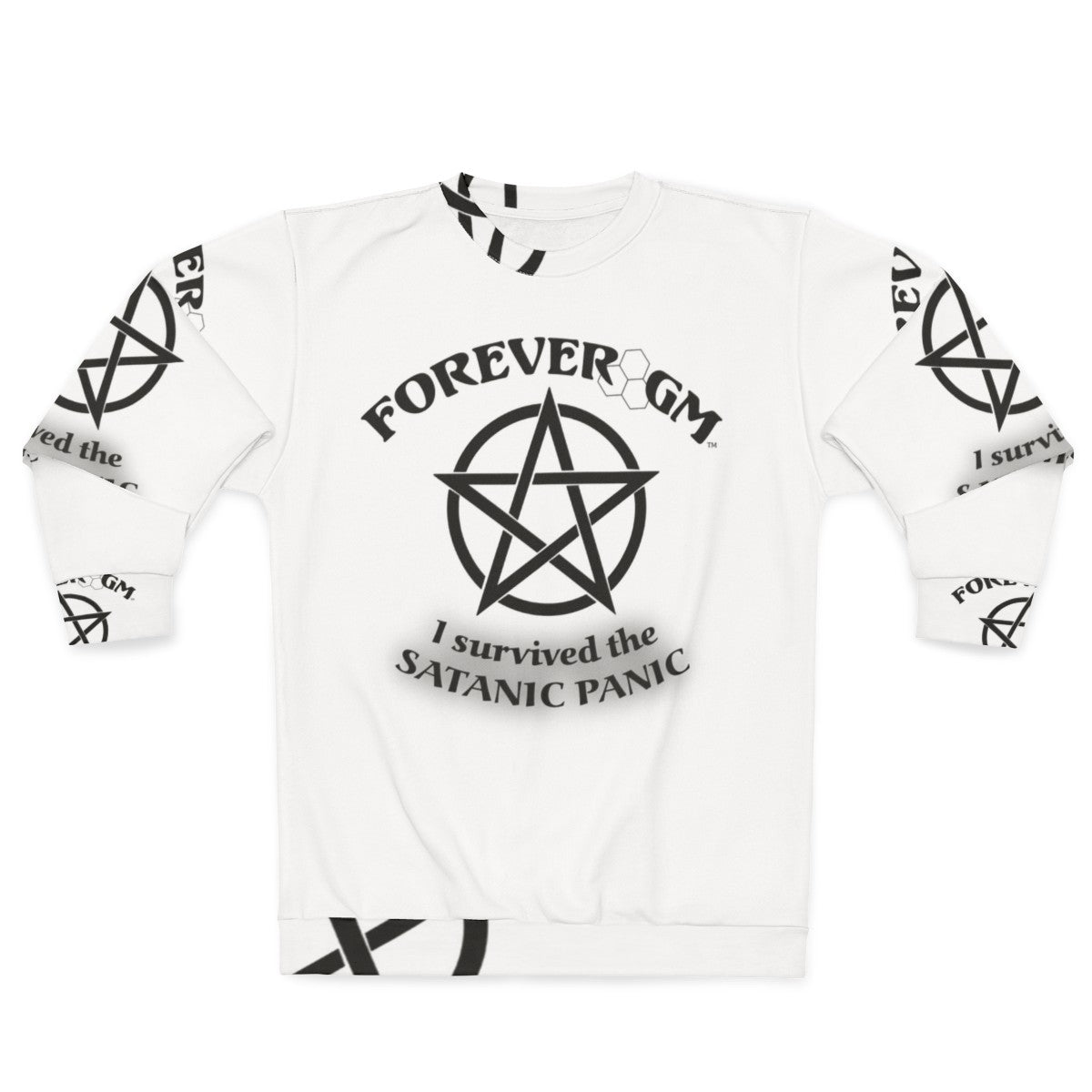 Satanic panic roleplaying sweatshirt