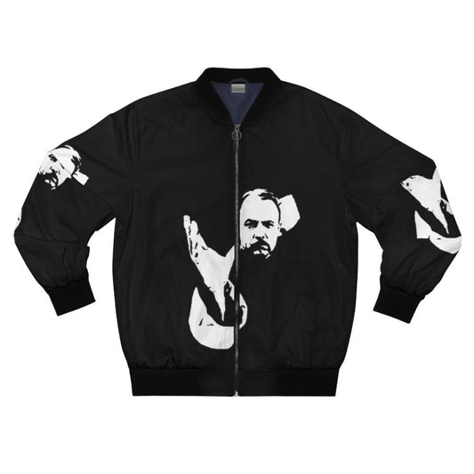 Magnum P.I. inspired Higgins bomber jacket featuring Jonathan Quayle Higgins III from the 1980s TV series