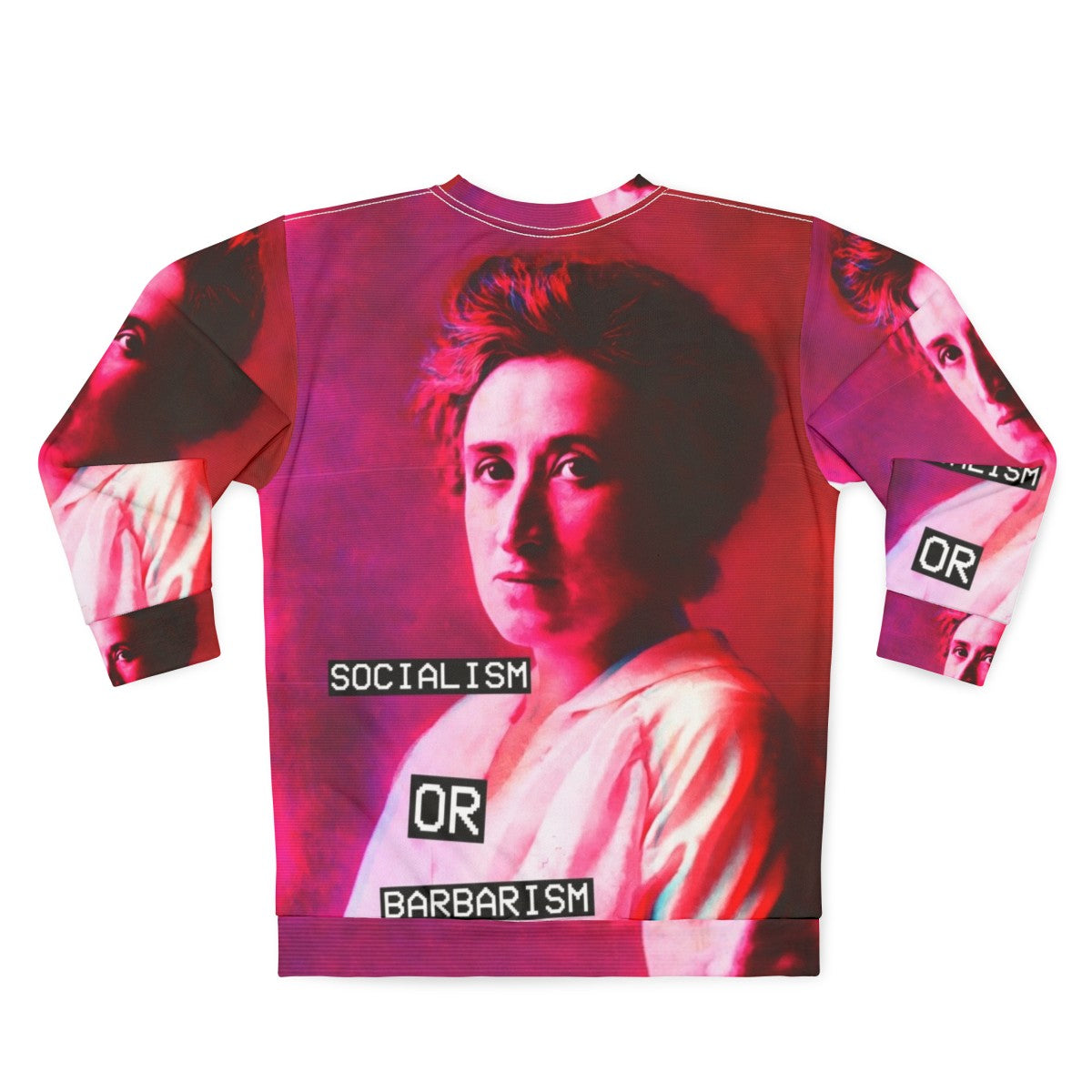 Rosa Luxemburg Anti Fascist Anarchist Sweatshirt - Back