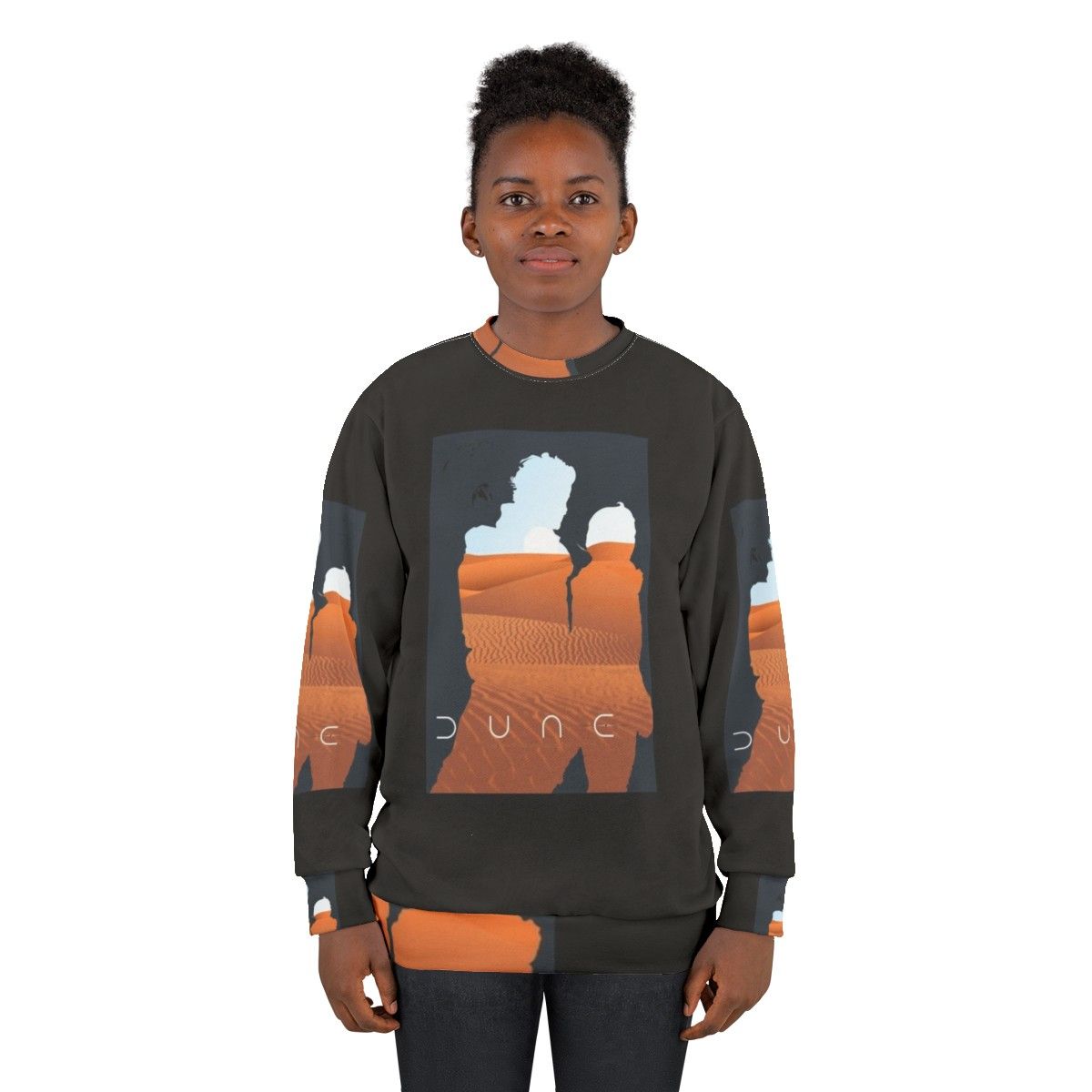 Dune Arrakis landscape sweatshirt with moons - women