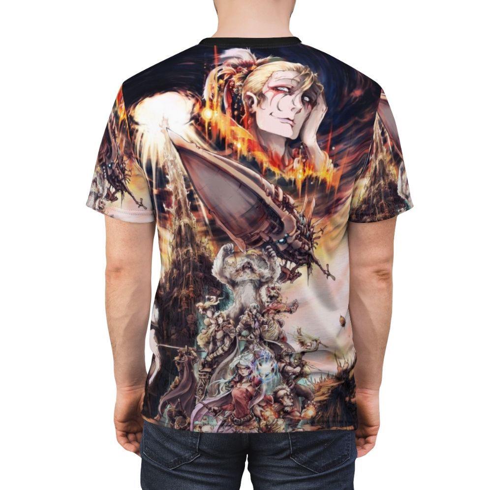 Final Fantasy inspired t-shirt featuring iconic characters and imagery - men back