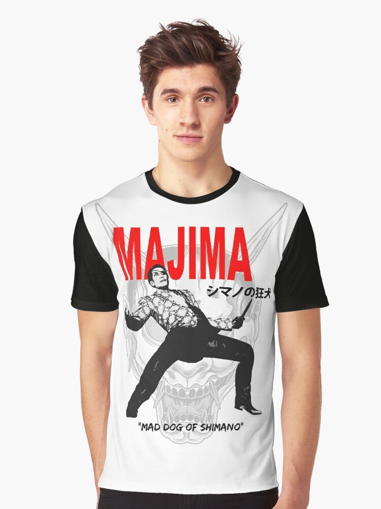 Majima "Mad Dog of Shimano" Yakuza-themed graphic t-shirt - Men