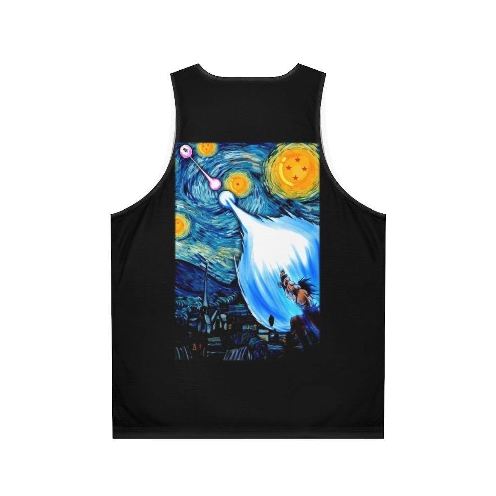 Goku vs Vegeta Dragon Ball Z Starry Night Unisex Tank Top - Back