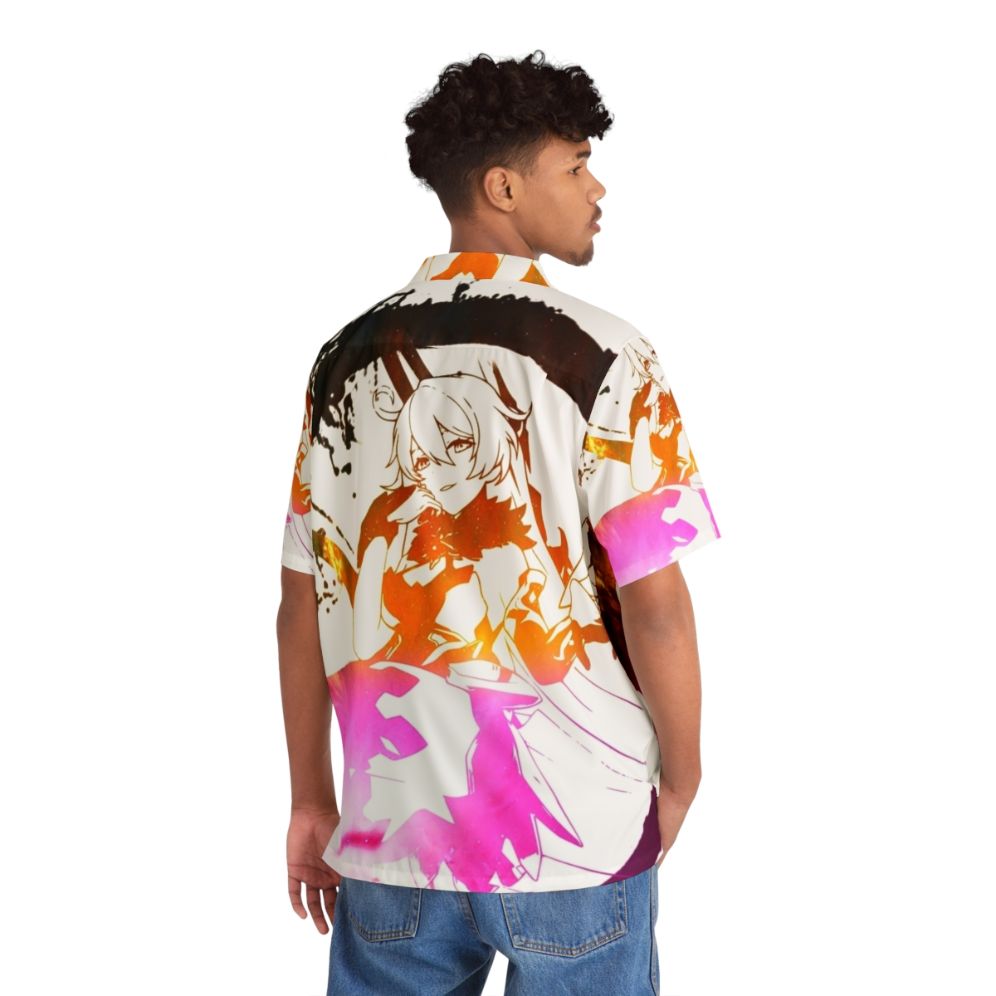 Herrscher Of The Void Hawaiian Shirt with Genshin Impact and Honkai Impact Inspired Designs - People Back