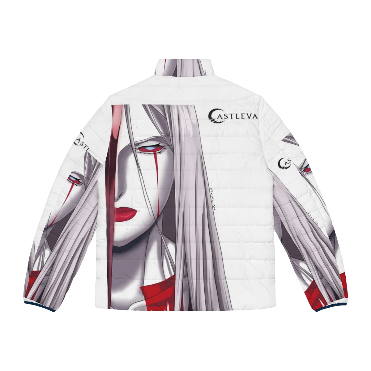 Castlevania Netflix Camilla Puffer Jacket - Anime Inspired Gaming Merchandise with Camilla Character - Back