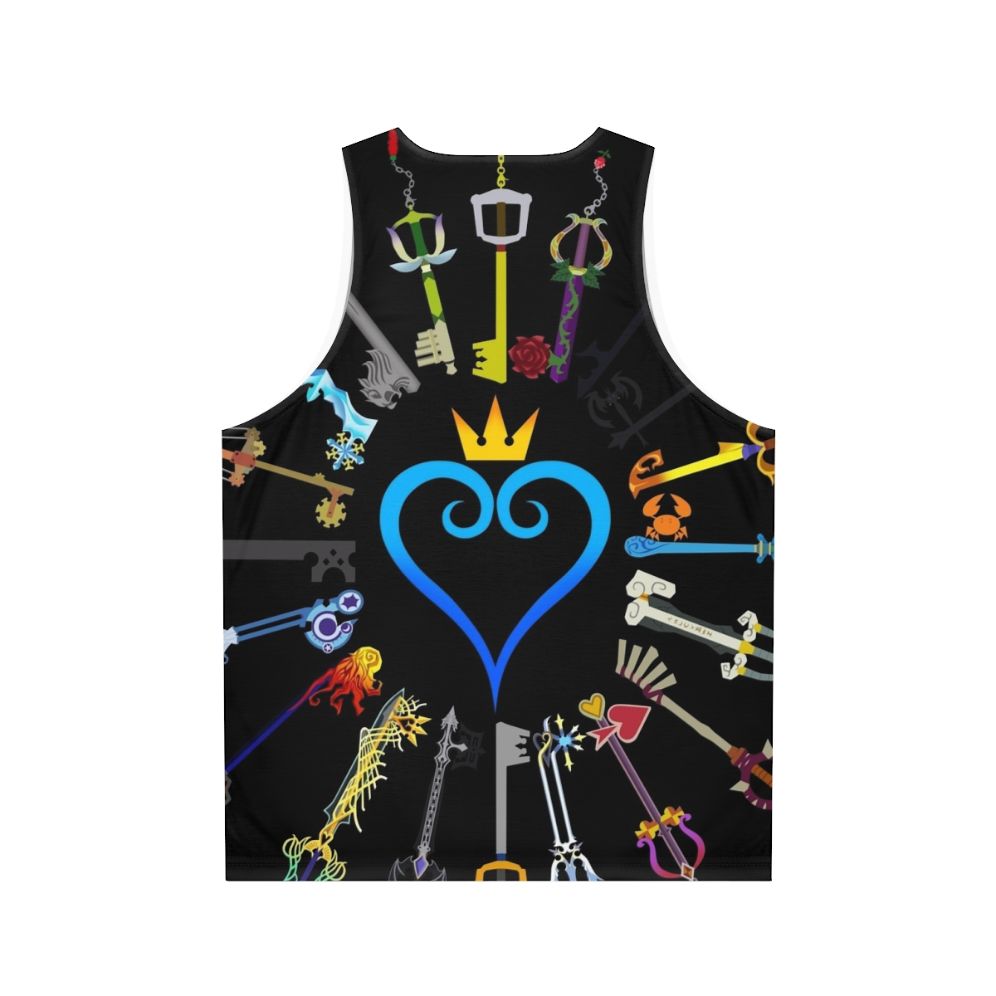 Kingdom Hearts Keyblade Unisex Tank Top - Back