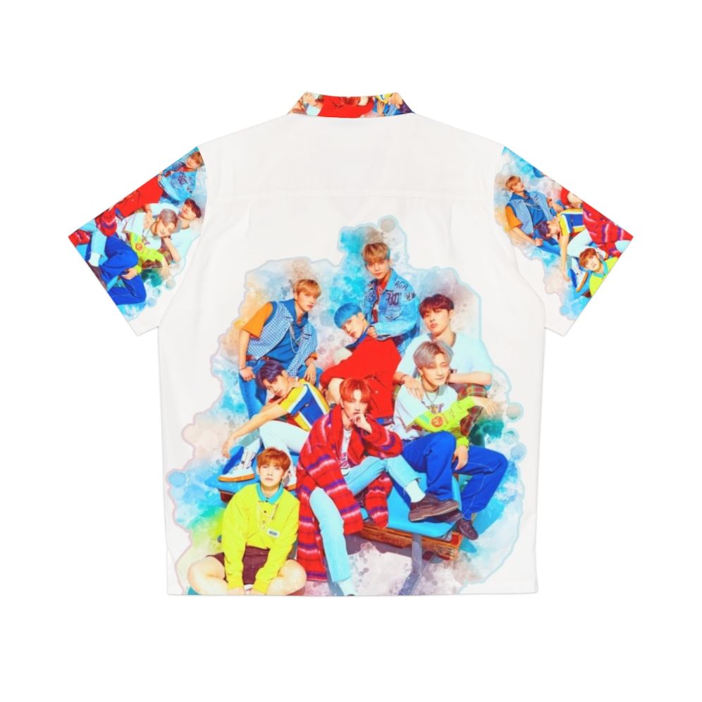 Ateez Hawaiian shirt with vibrant pattern - Back