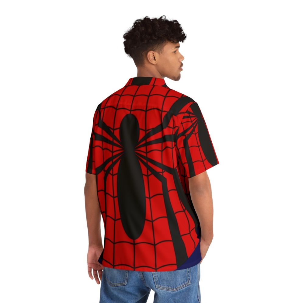 Ben and Mayday Spider-Themed Hawaiian Shirt - People Back