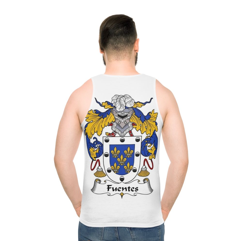 Fuentes Coat of Arms Unisex Tank Top - men back