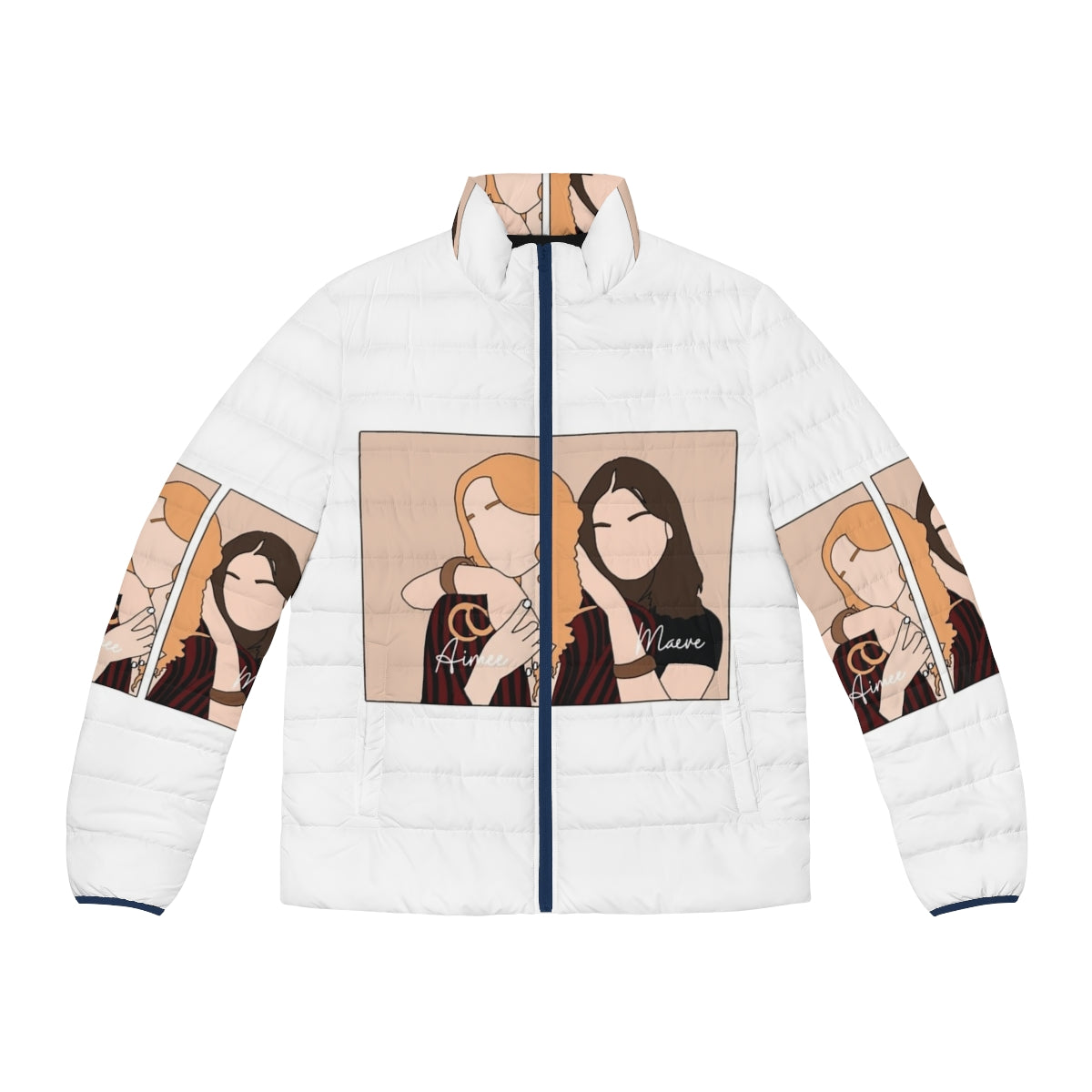 Stylish Sex Education Maeve Puffer Jacket featuring Emma Mackey as Maeve Wiley