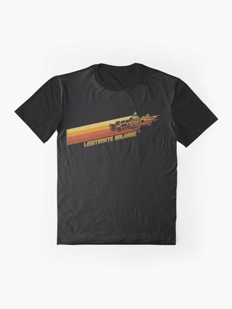 The Expanse Rocinante Sci-Fi Graphic T-Shirt - Flat lay