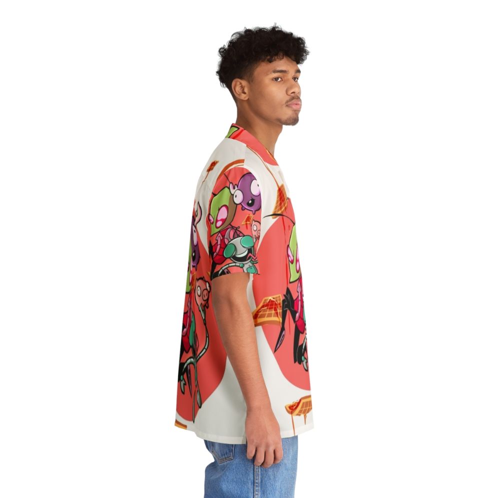 Invader Zim Waffles Hawaiian Shirt - People Pight