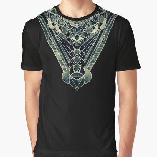 Sacred Geometry Graphic T-Shirt featuring the Harmony of the Spheres design