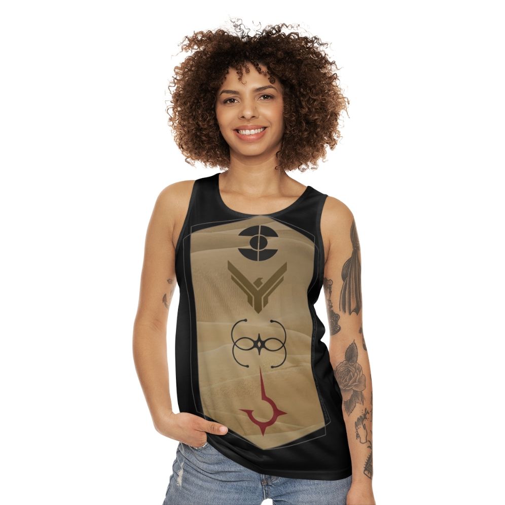 Dune movie house art unisex tank top - women