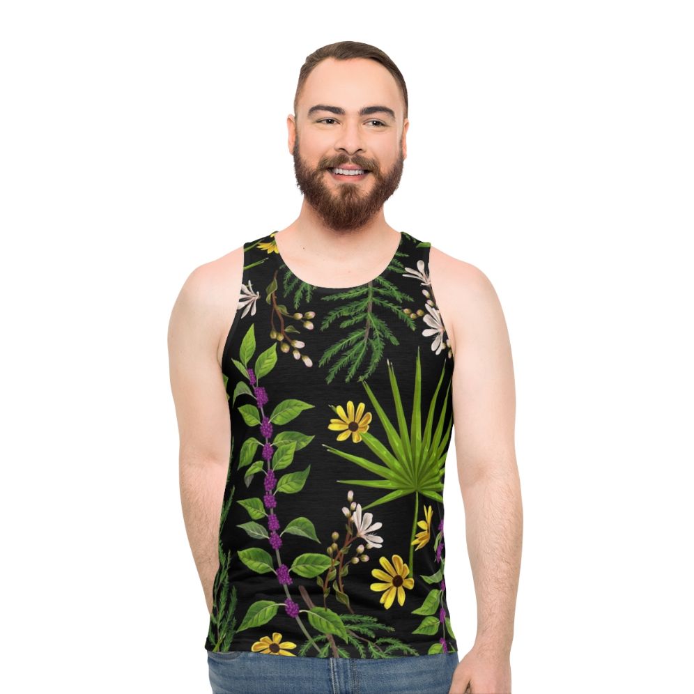 Florida native plants unisex tank top - men