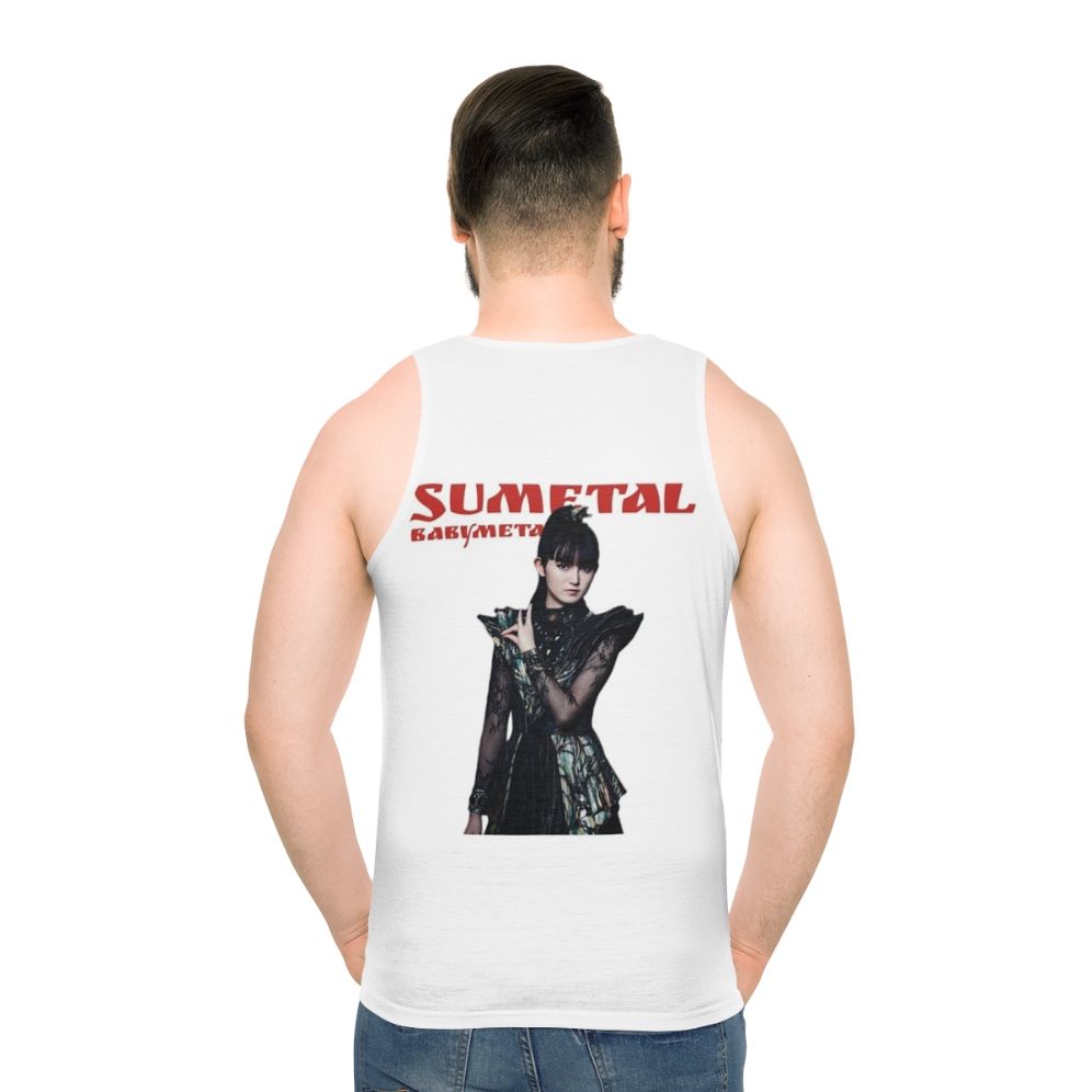 Sumetal unisex metal band tank top - men back