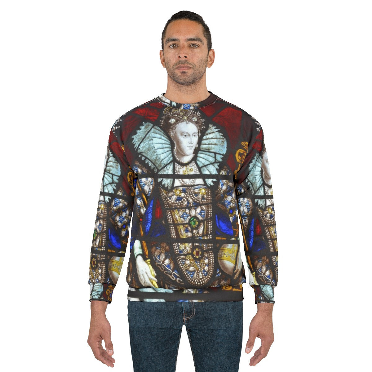 Queen Elizabeth I Stained Glass Sweatshirt - men