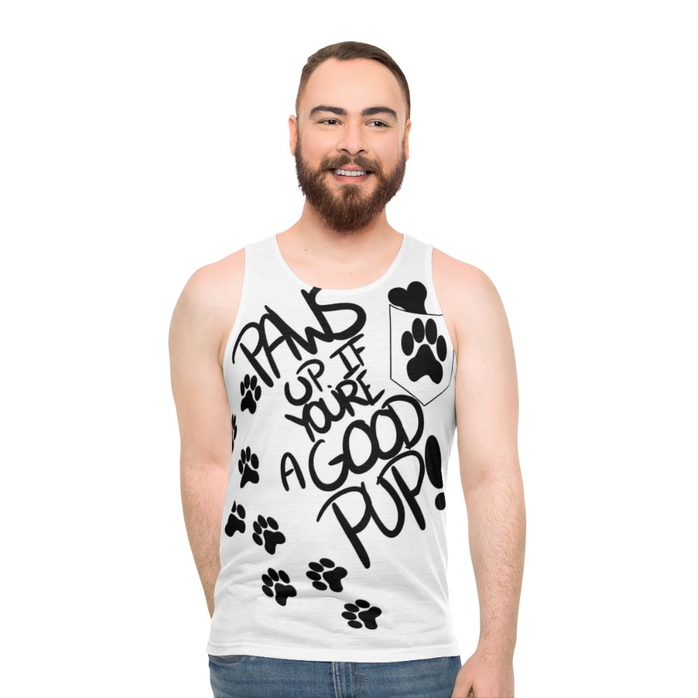 Paws Up Unisex Tank Top - men