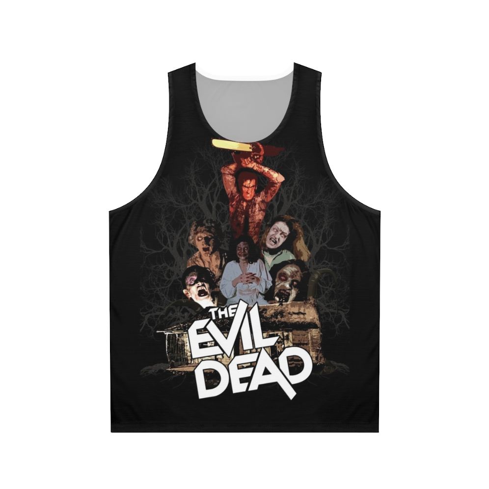 The Evil Dead Unisex Horror Tank Top with Ash Williams and Deadites