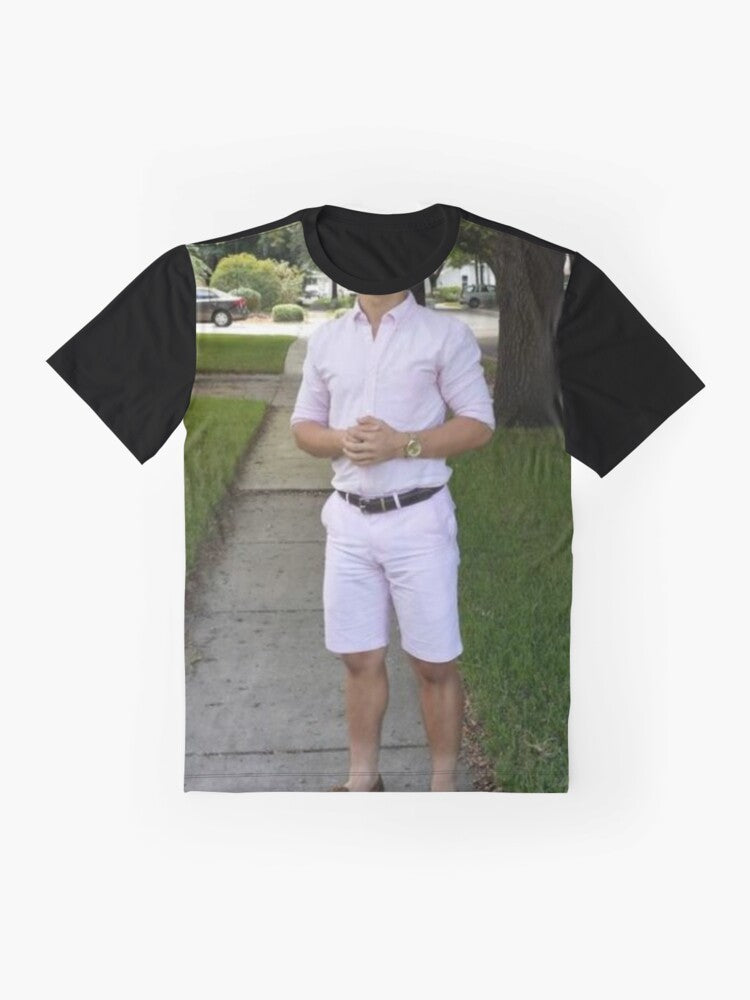 A humorous graphic t-shirt featuring the "You Know I Had to Do It to 'Em" meme design. - Flat lay