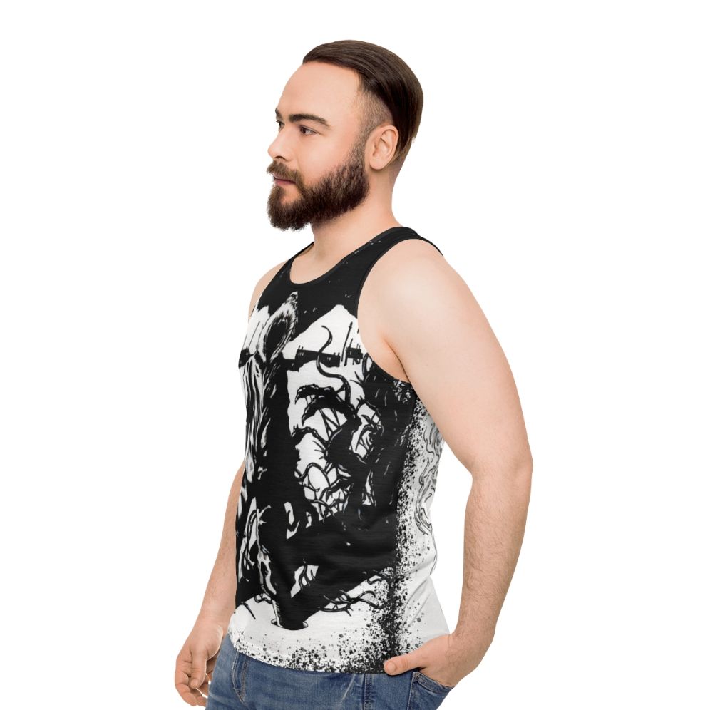 The Thing Unisex Horror Tank Top - men side