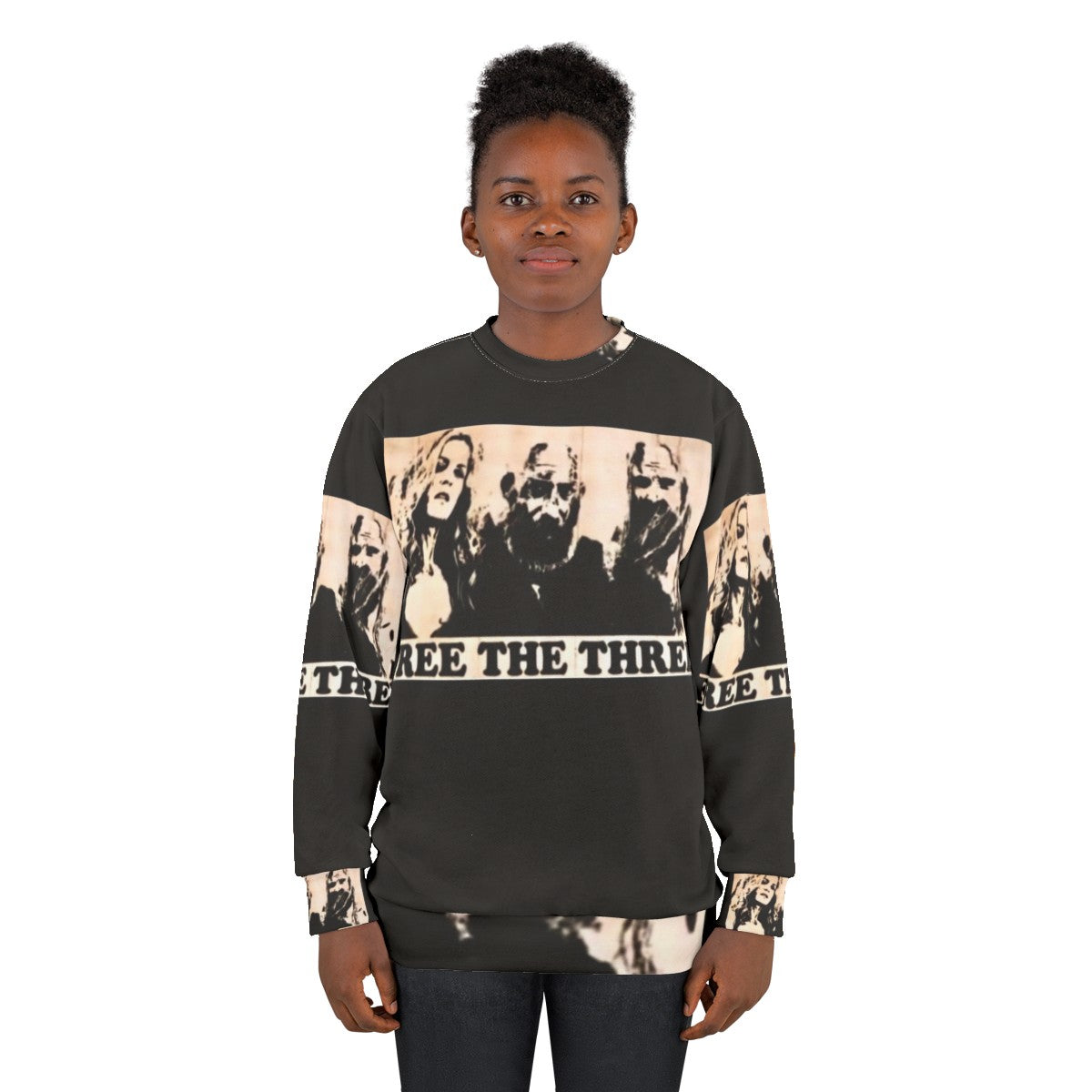 Free the 3 From Hell' Graphic Sweatshirt - women