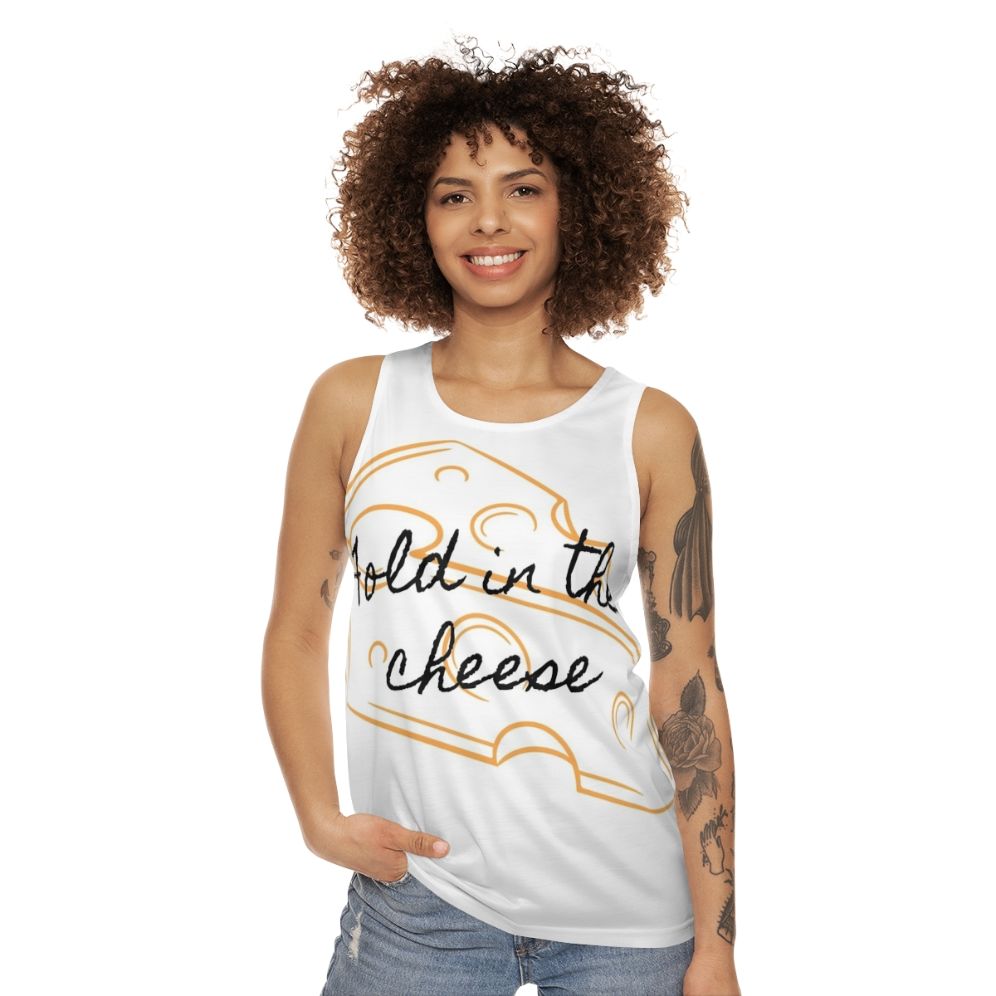 Unisex Fold In The Cheese Tank Top Schitt's Creek Inspired - women