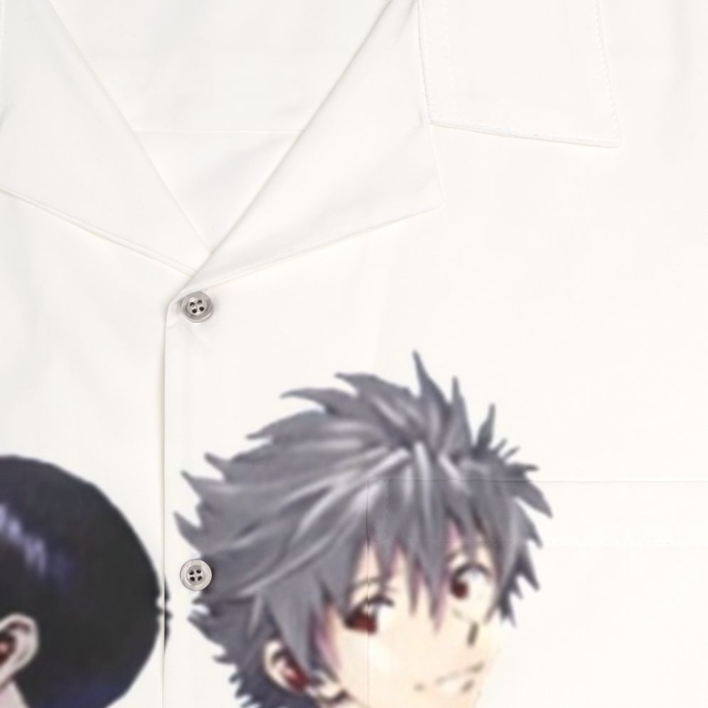 Kawoshin Anime Couple's Hawaiian Shirt - Detail