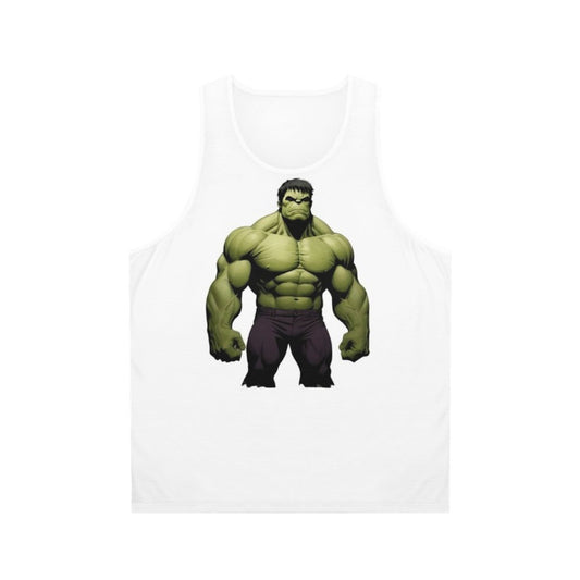 Powerful superhero unisex tank top