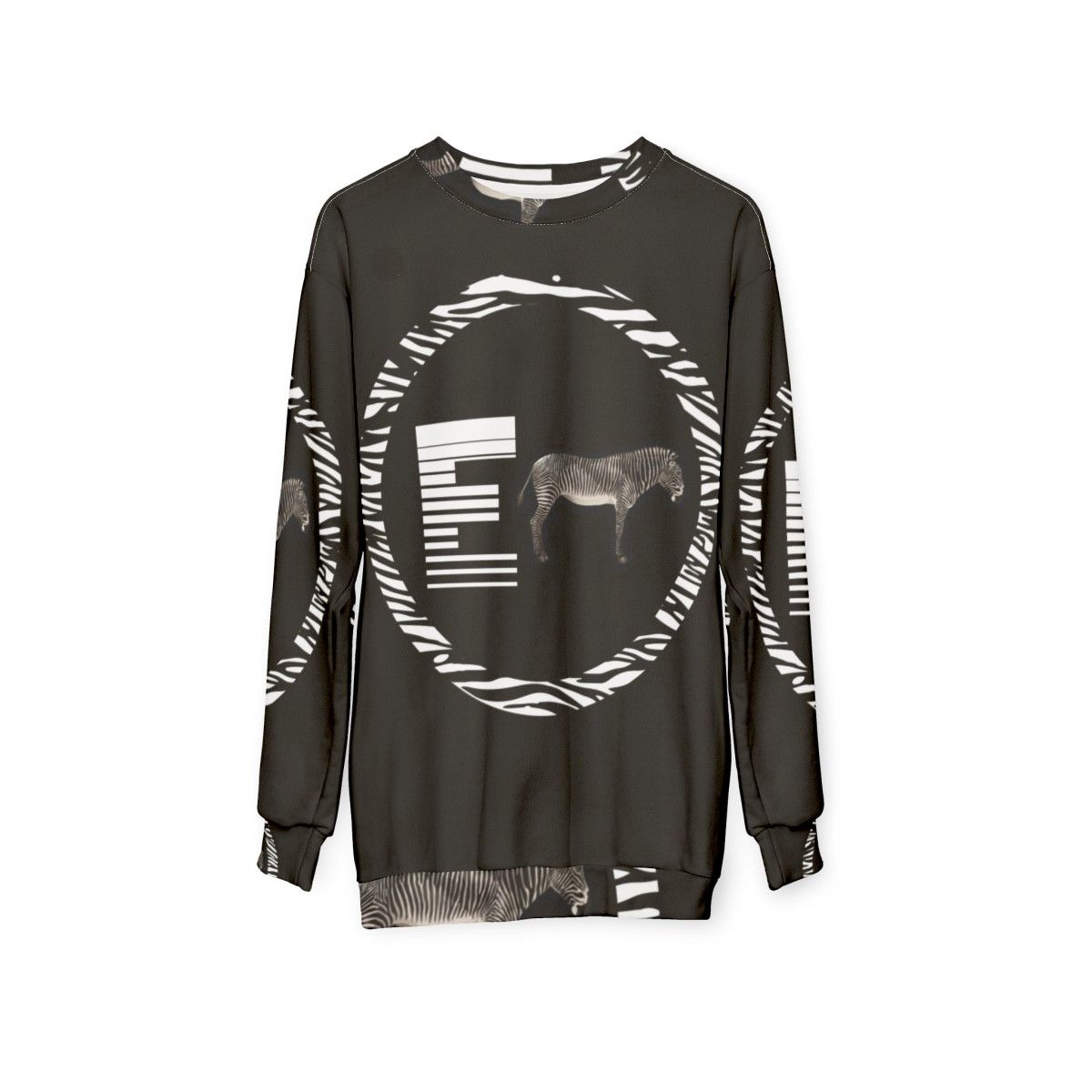 African Zebra Graphic Sweatshirt - hanging