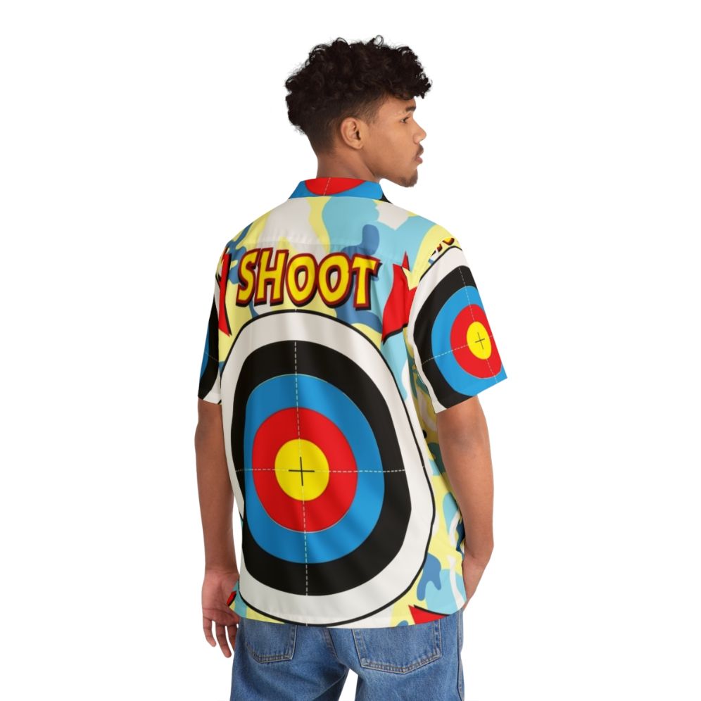 Paintball bullseye Hawaiian shirt for stag and hen parties - People Back