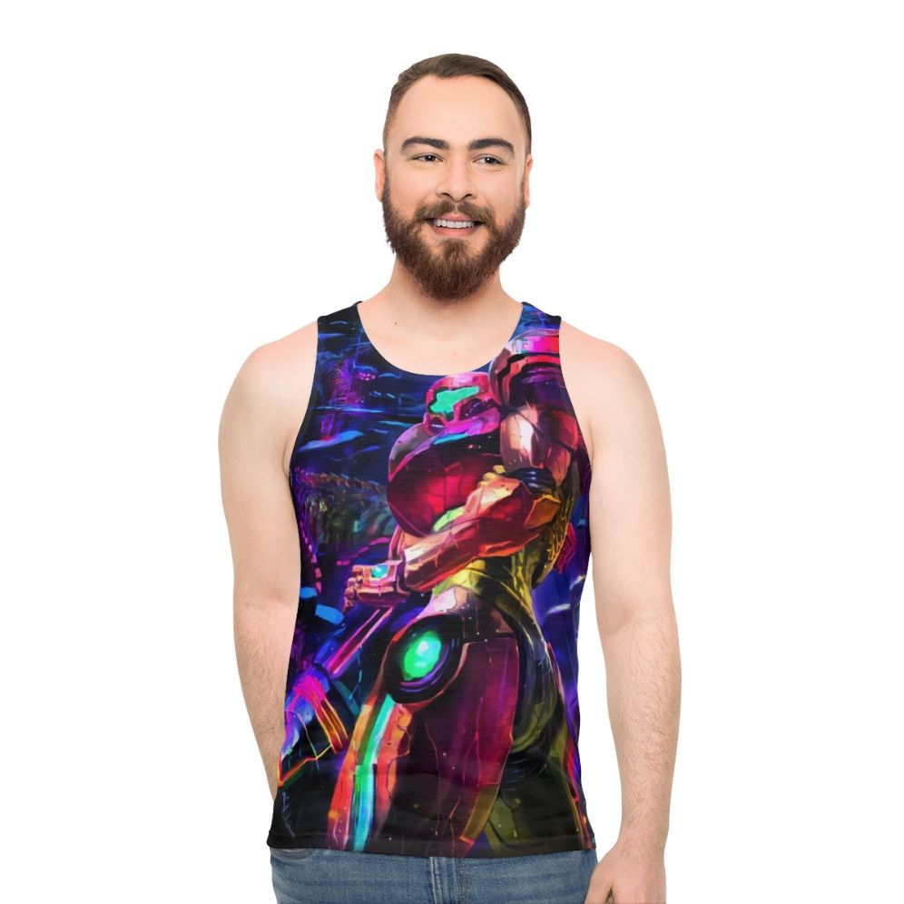 Samus Aran Metroid Video Game Tank Top - men