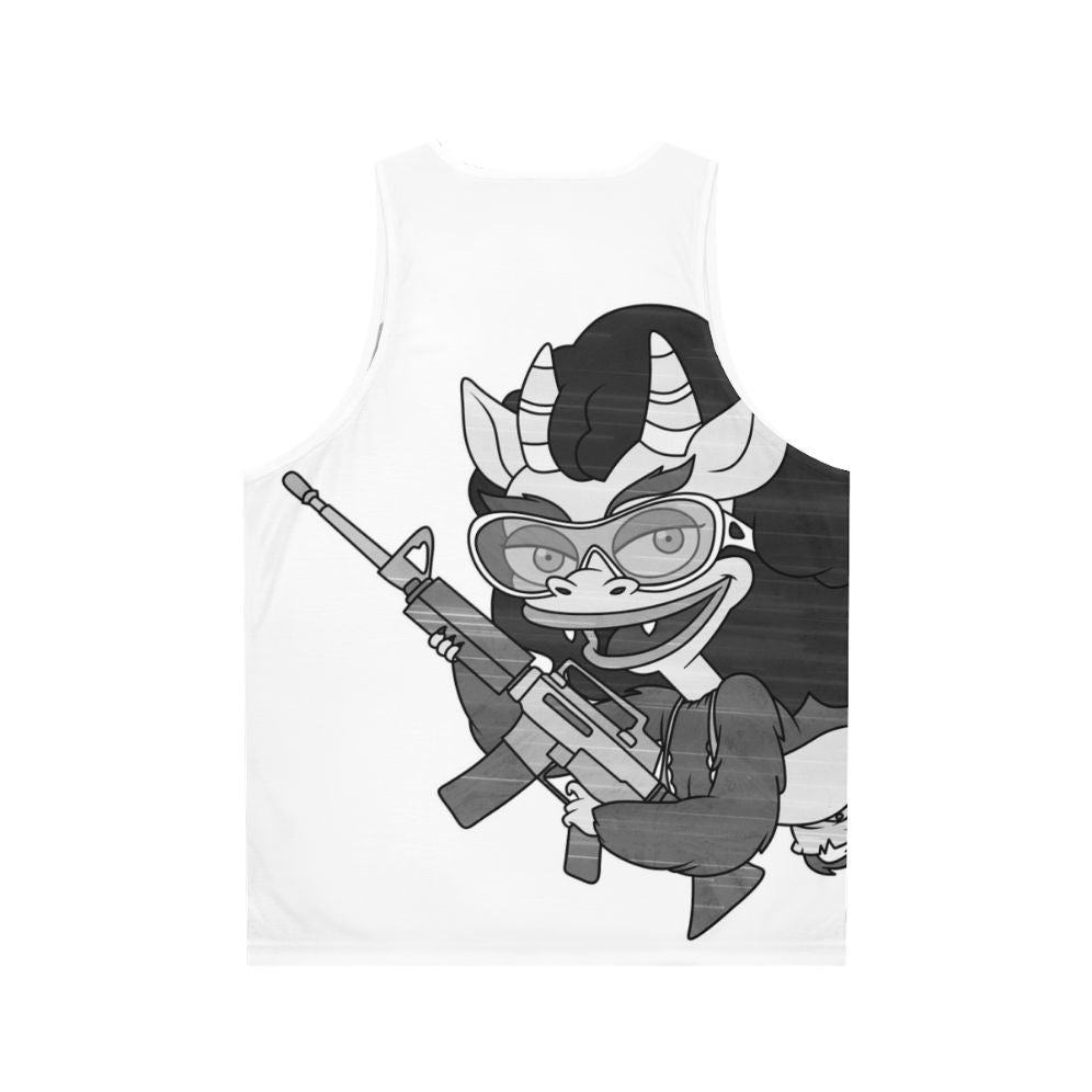 Big Mouth Connie Unisex Tank Top - Back