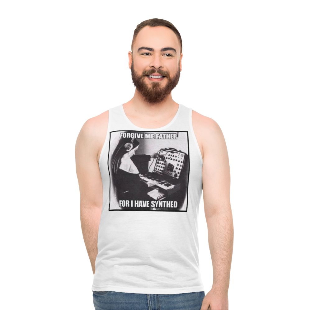 Unisex weekend music artist tank top with inspirational quote pun - men