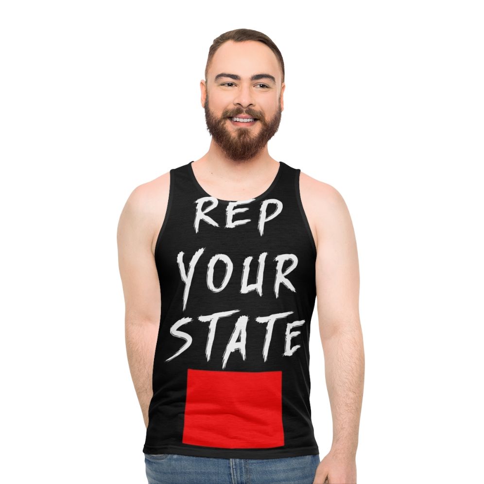 Wyoming state pride unisex tank top - men