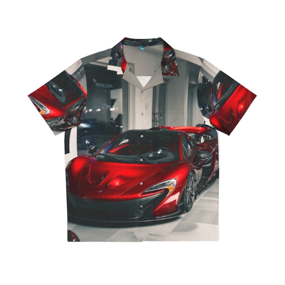 Red Mclaren P1 Hawaiian Shirt