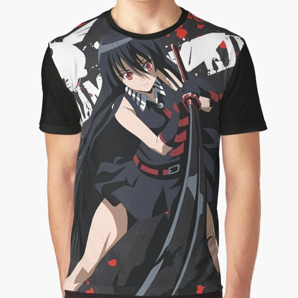 Akame Ga Kill Anime Graphic T-Shirt featuring characters like Tatsumi, Esdeath, and Akame