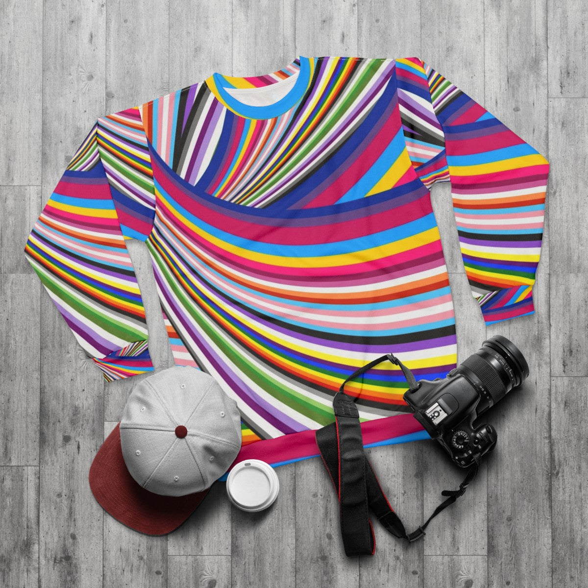 LGBTQ Pride Flags Sweatshirt - flat lay