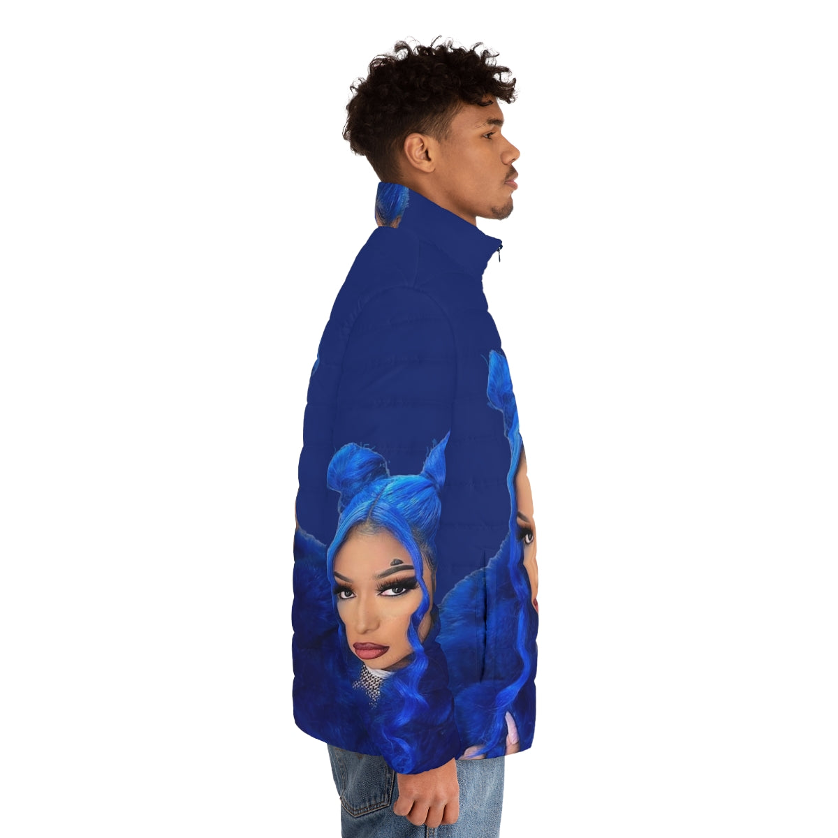 Megan Thee Stallion Puffer Jacket, featuring the popular rapper's branding and hot girl summer aesthetic - men side right