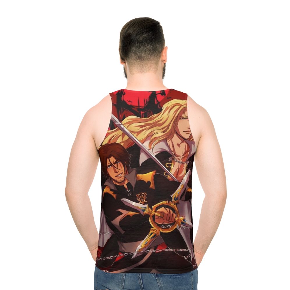 Castlevania Trevor and Alucard Unisex Tank Top - men back