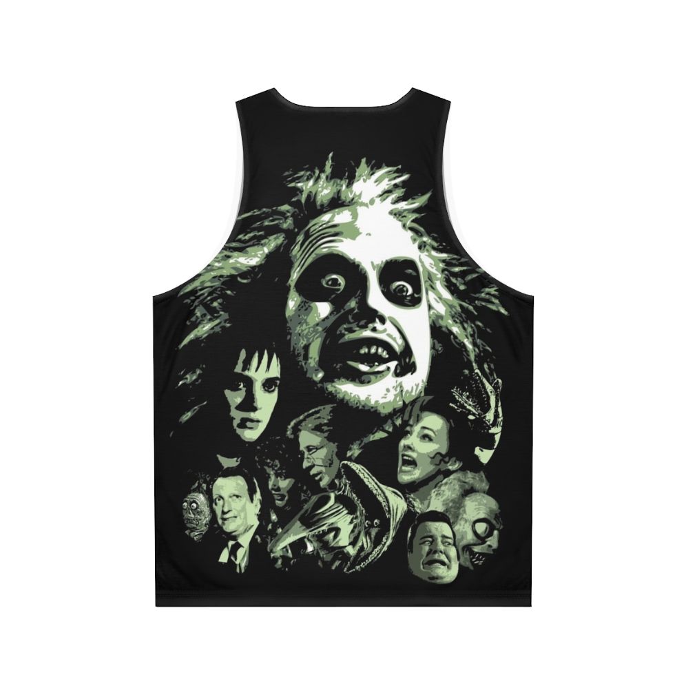 Beetlejuice unisex tank top featuring the iconic movie character - Back